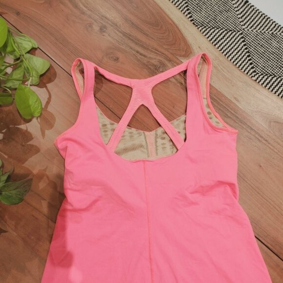 Women’s Pink Tank Top with Back Keyhole - Picture 3 of 13